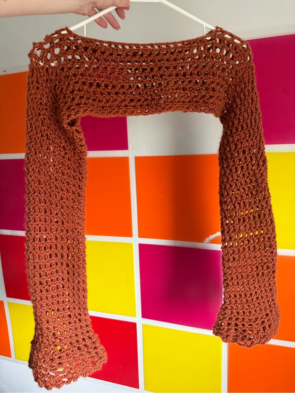 Mini Bell crochet cropped sleeves